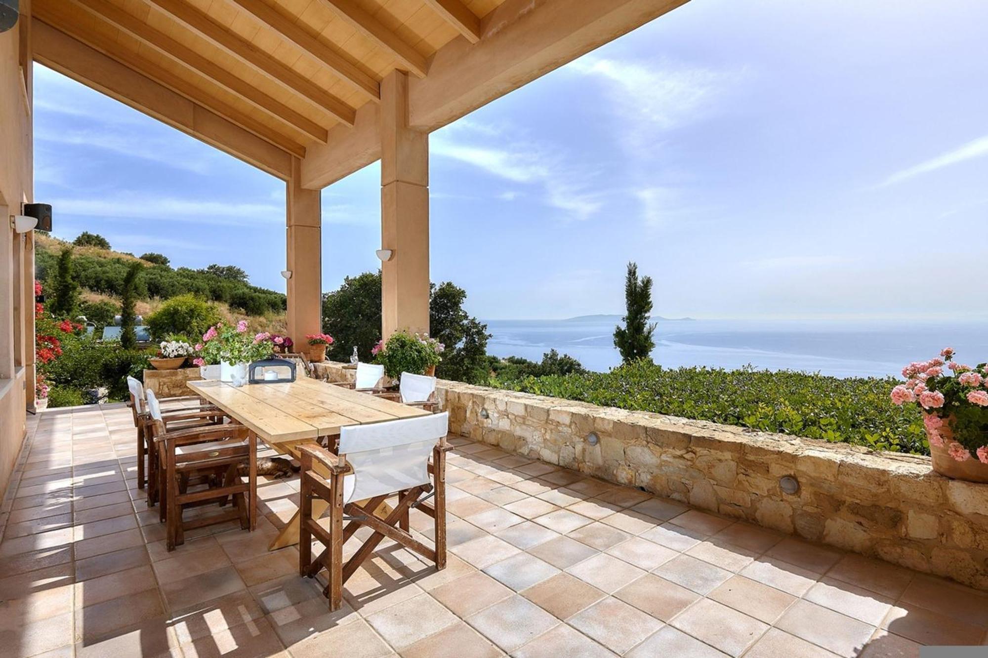 Villa Vollard With Amazing View Pool Heraklion  ภายนอก รูปภาพ