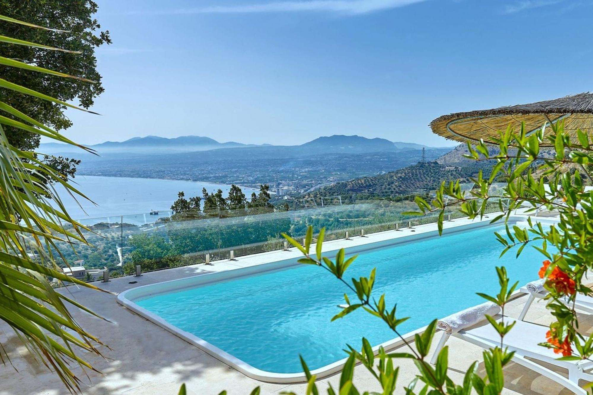 Villa Vollard With Amazing View Pool Heraklion  ภายนอก รูปภาพ